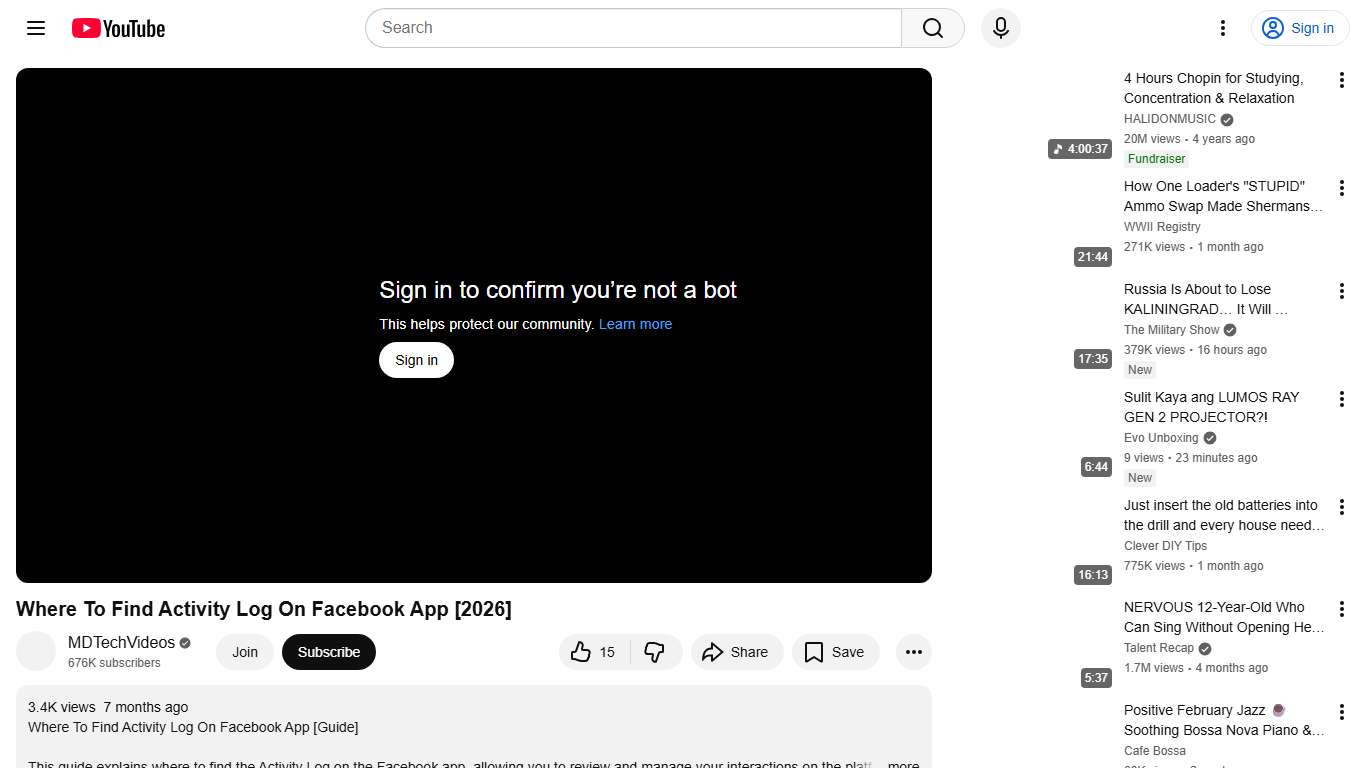Where To Find Activity Log On Facebook App [2026] - YouTube
